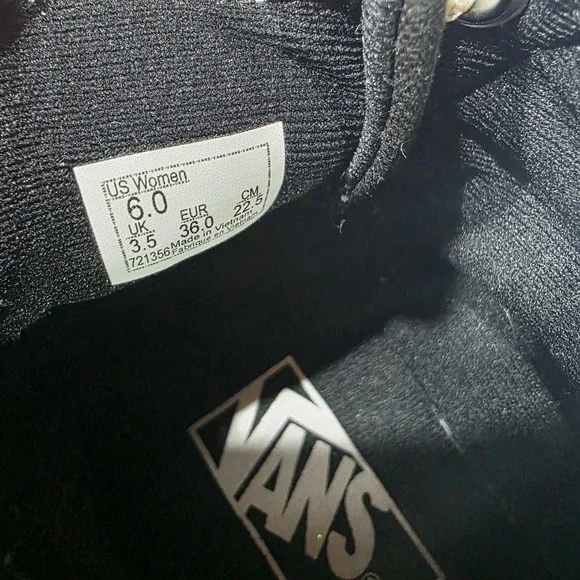 Vans Sk8 Hi Platform Sneakers Black White Women US 6 EU 36 - Picture 8 of 8